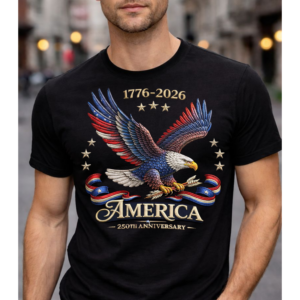 250th Anniversary USA Red White Blue Eagle
